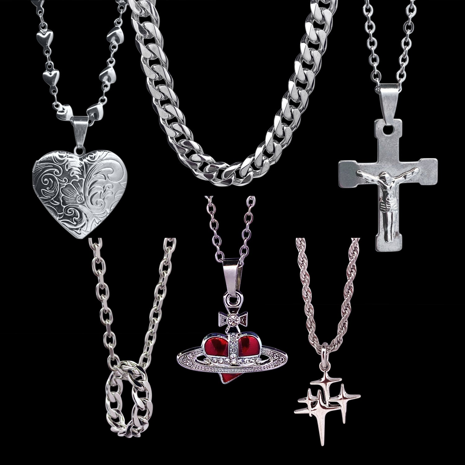 ★COLLARES PLATEADOS★
