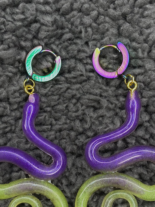 Aros de serpiente tornasol